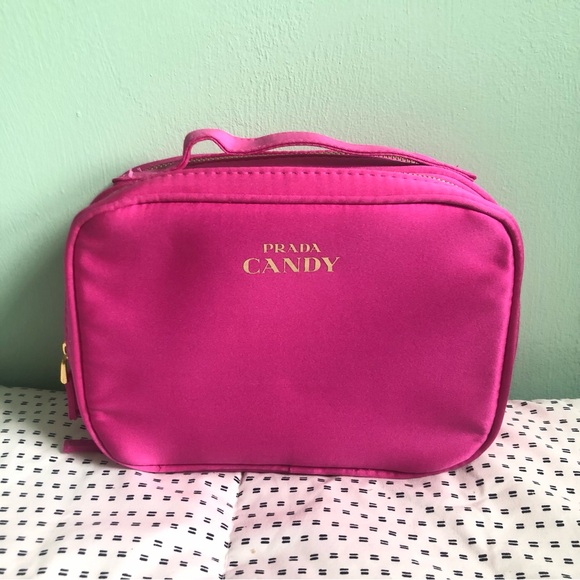 NWOT Prada Candy Hot Pink Makeup Case - Picture 1 of 9